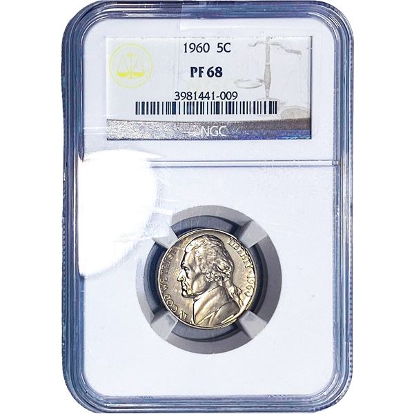 1960 Jefferson Nickel NGC PF68