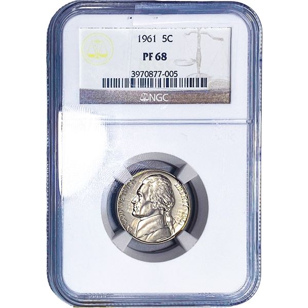 1961 Jefferson Nickel NGC PF68