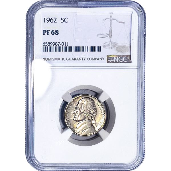 1962 Jefferson Nickel NGC PF68