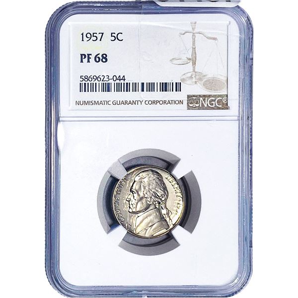 1957 Jefferson Nickel NGC PF68