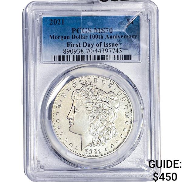 2021 Morgan Silver Dollar PCGS MS70