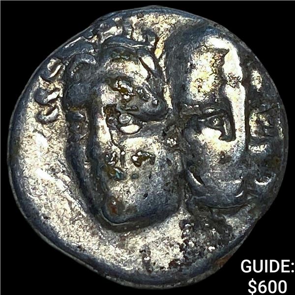 Ancient Greece Moesia, Istros 4th Century BC Silver Drachm NEARLY UNCIRCULATED