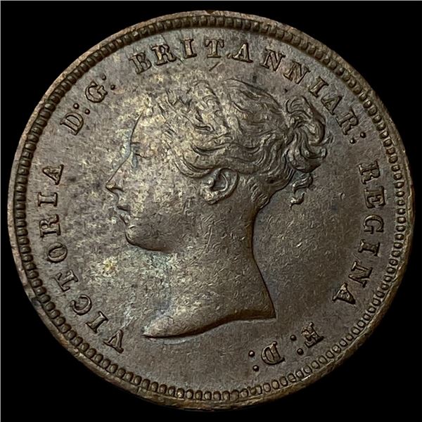 1844 Ceylon Copper 1/2 Farthing