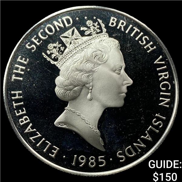1985 British Virgin Islands Silver $20 Proof