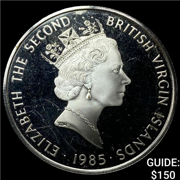 1985 British Virgin Islands Silver $20 Proof