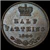 Image 2 : 1844 Ceylon Copper 1/2 Farthing