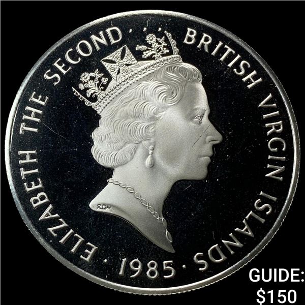 1985 British Virgin Islands Silver $20 Proof