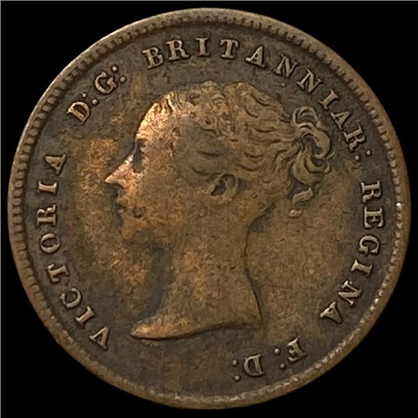 1844 Ceylon Copper Half Farthing