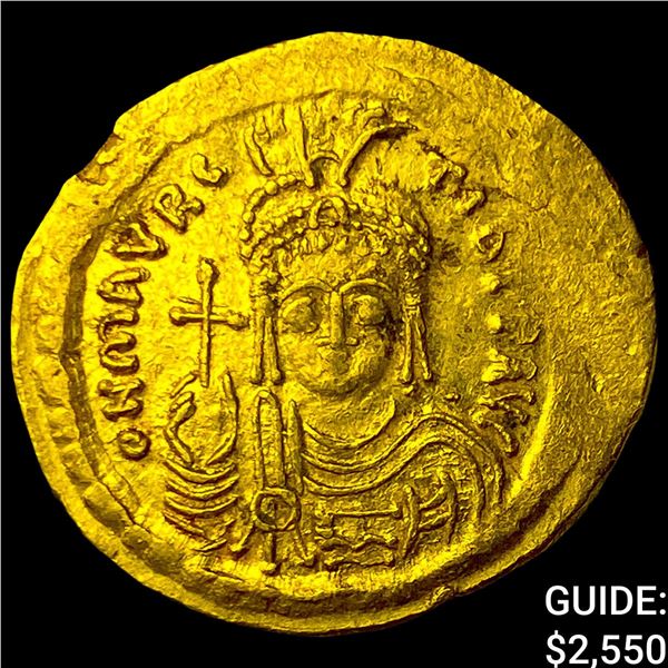 Byzantine Maurice Tiberius 578-602 Gold Solidus