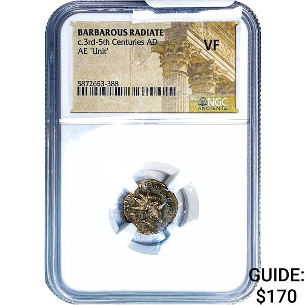 Barbarous Radiate 3rd-5th Centuries AD AE 'Unit' NGC VF