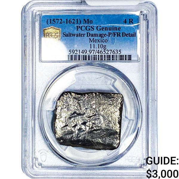 (1572-1621)Mo Mexico Silver 4 Reales PCGS Genuine