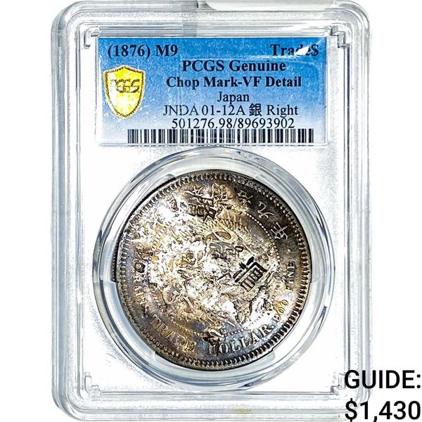 (1876)M6 Japan Trade Dollar PCGS VF Detail