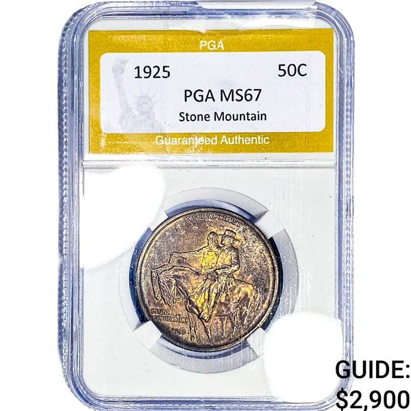 1925 Stone Mountain Half Dollar PGA MS67