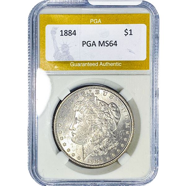 1884 Morgan Silver Dollar PGA MS64