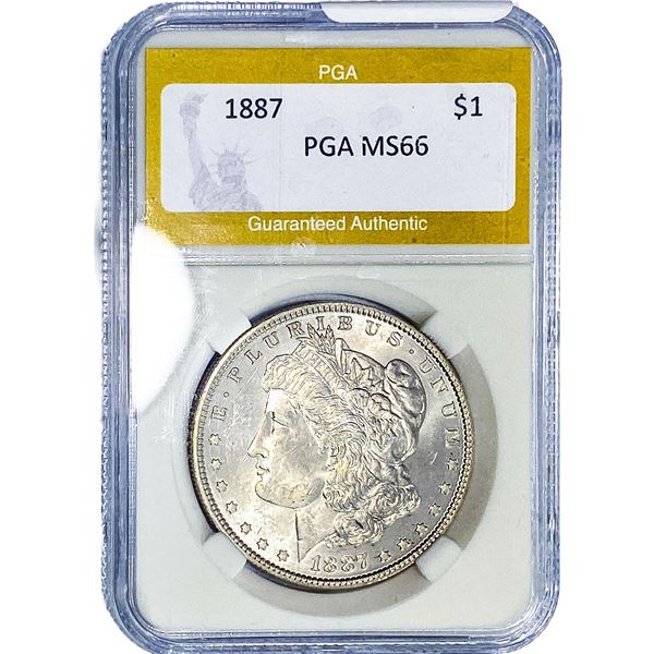 1887 Morgan Silver Dollar PGA MS66