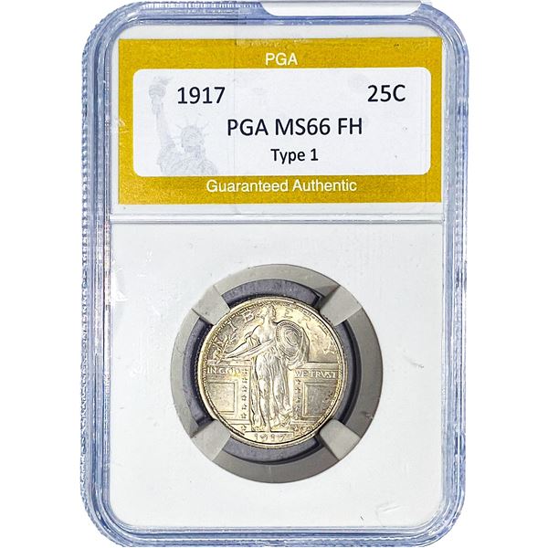1917 Standing Liberty Quarter PGA MS66 FH Type 1