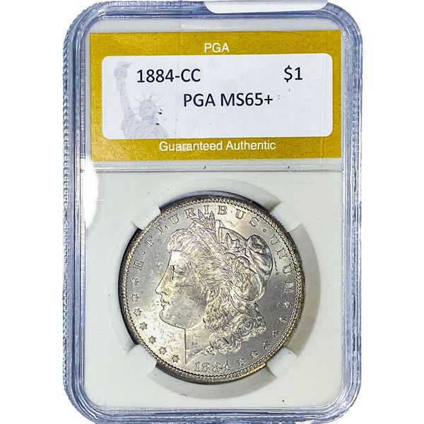 1884-CC Morgan Silver Dollar PGA MS65+