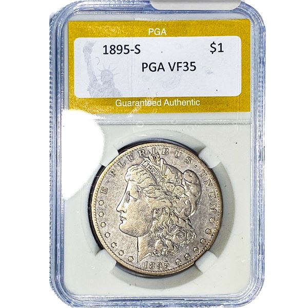 1895-S Morgan Silver Dollar PGA VF35
