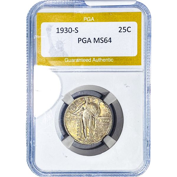 1930-S Standing Liberty Quarter PGA MS64