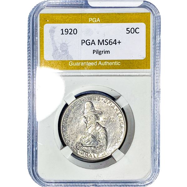 1920 Pilgrim Half Dollar PGA MS64+