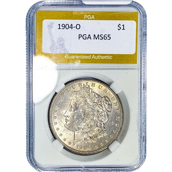 1904-O Morgan Silver Dollar PGA MS65
