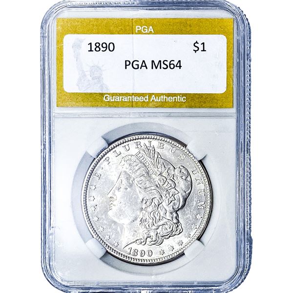 1890 Morgan Silver Dollar PGA MS64