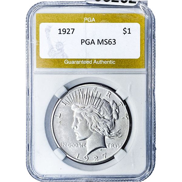 1927 Silver Peace Dollar PGA MS63
