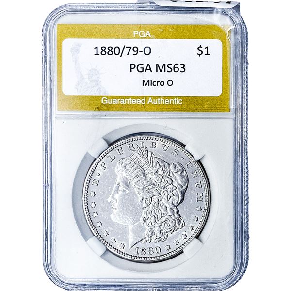 1880/79-O Morgan Silver Dollar PGA MS63