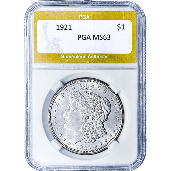 1921 Morgan Silver Dollar PGA MS63