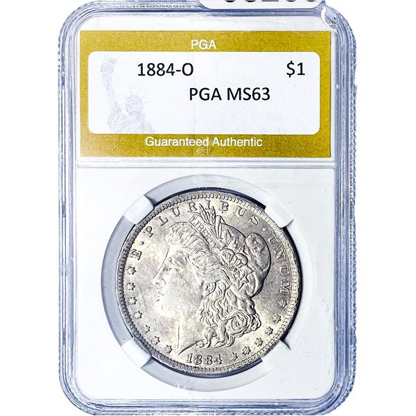 1884-O Morgan Silver Dollar PGA MS63