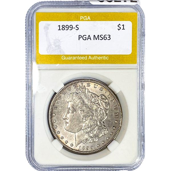 1899-S Morgan Silver Dollar PGA MS63