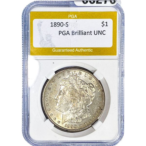 1890-S Morgan Silver Dollar PGA Brilliant UNC68