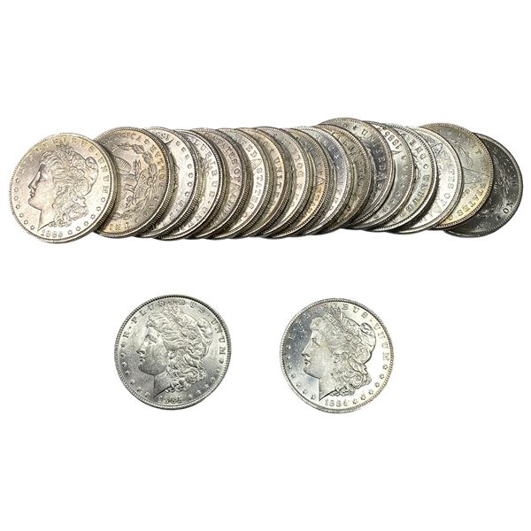 [20 Coins] 1884-1896 Morgan Silver Dollar