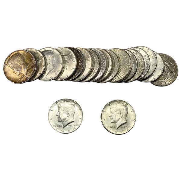 [20 Coins] 1964 Kennedy Half Dollar