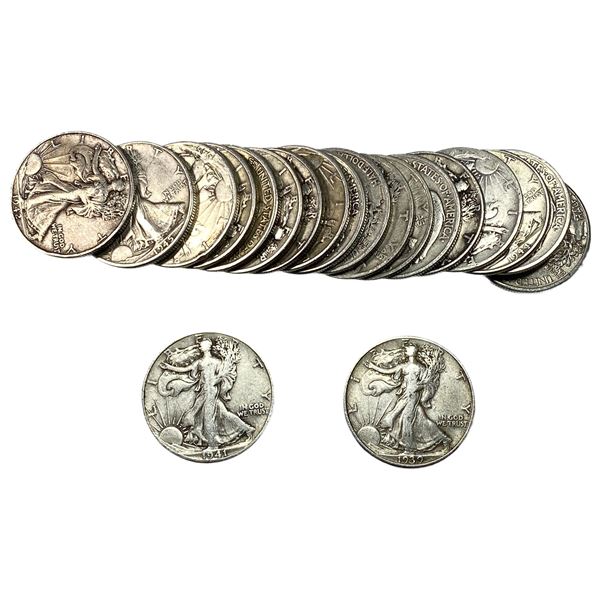[20 Coins] 1964 Kennedy Half Dollar