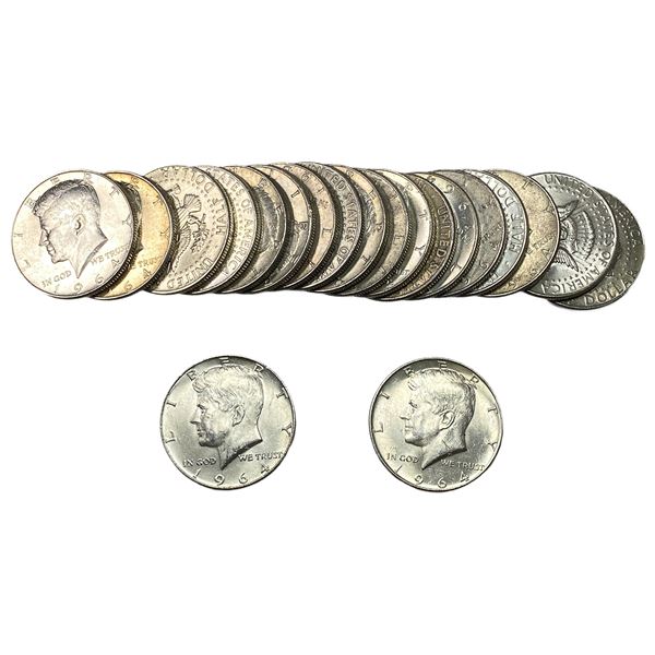 [20 Coins] 1964 Kennedy Half Dollar