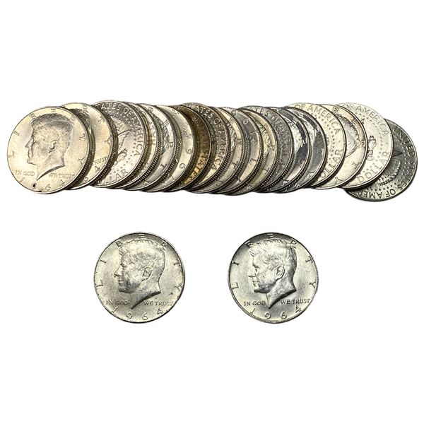 [20 Coins] 1964 Kennedy Half Dollar