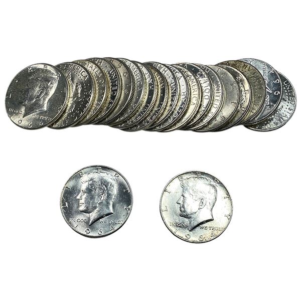 [20 Coins] 1964 Kennedy Half Dollar