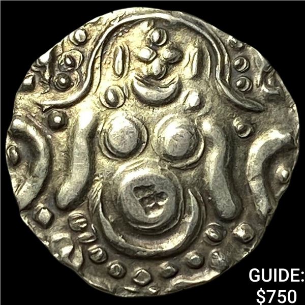 India Gangeyadeva 1015-1041 AD Electrum Stater