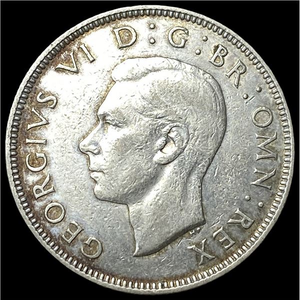 1938 Great Britain Silver 2 Shillings