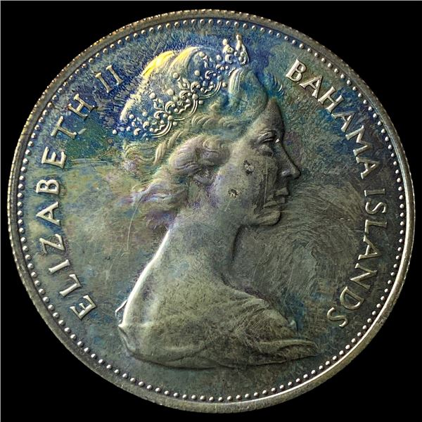 1969 Bahamas Silver Dollar KM 8