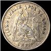 Image 1 : 1864 Peru Silver Dinero