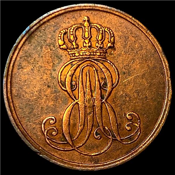 1851B Germany Copper 1 Pfenning