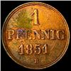 Image 2 : 1851B Germany Copper 1 Pfenning