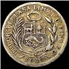 Image 2 : 1912 Peru Silver 1/2 DInero