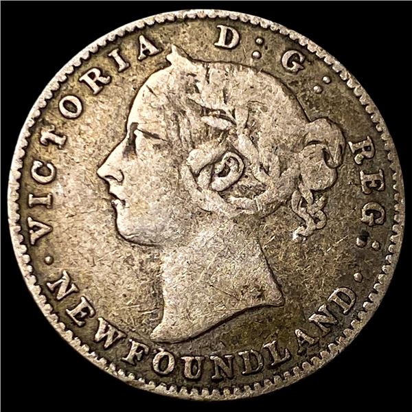 1894 Newfoundland Silver 10 Cents