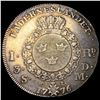 Image 2 : 1776 OL Sweden Gustavus III Silver Riksdaler
