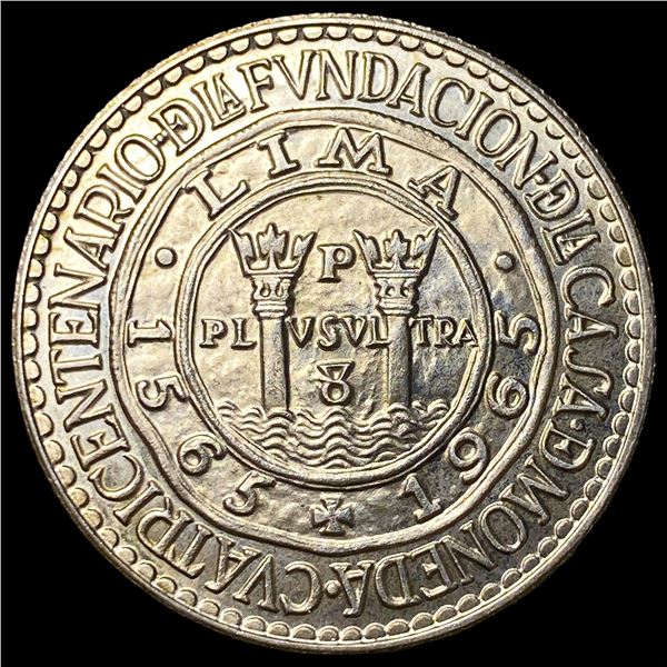 1965 Peru Silver 20 Soles