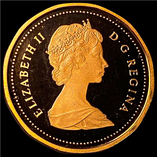 1987 Canada Bronze 1 Cent Cameo Proof