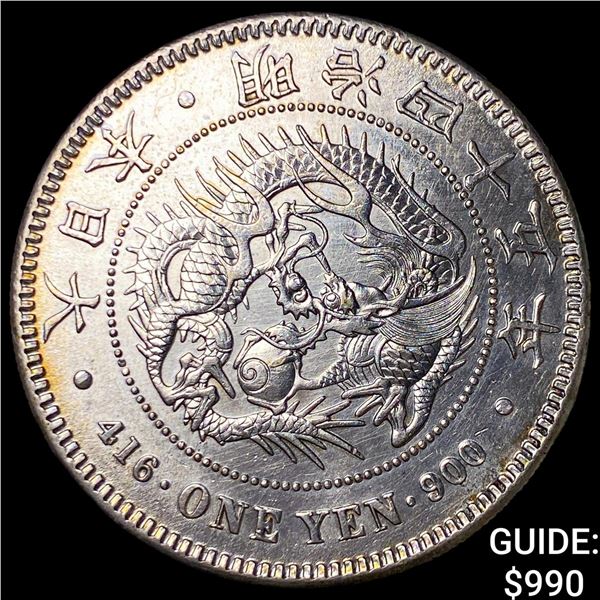 1912[YR 45] Japan Mutsuhito Silver 1 Yen